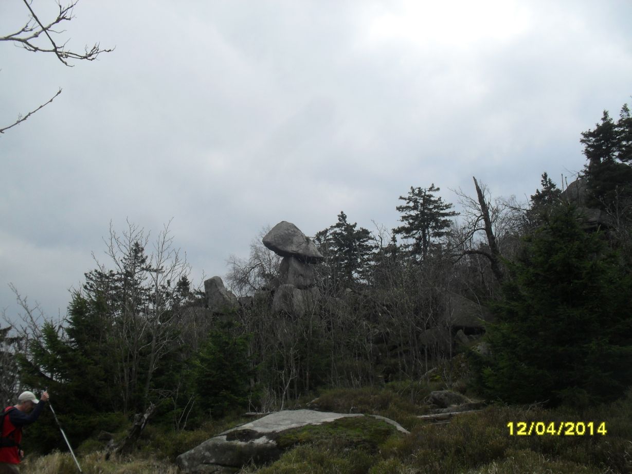 880m Höhe Blick auf die Leistenklippen